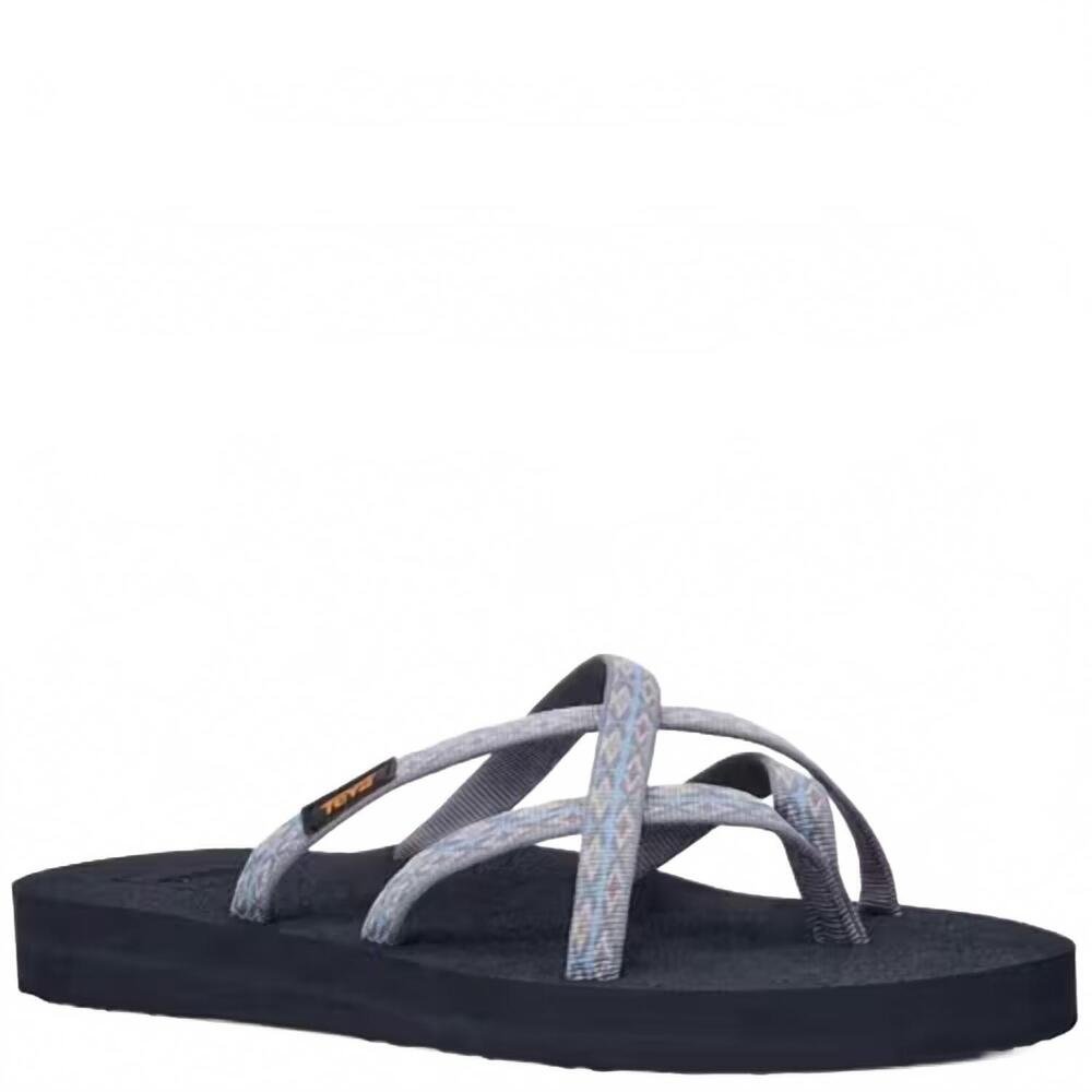 NEW TEVA women's olowahu flip flops sandal in kaleidoscope blissful blue
